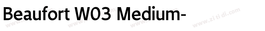 Beaufort W03 Medium字体转换